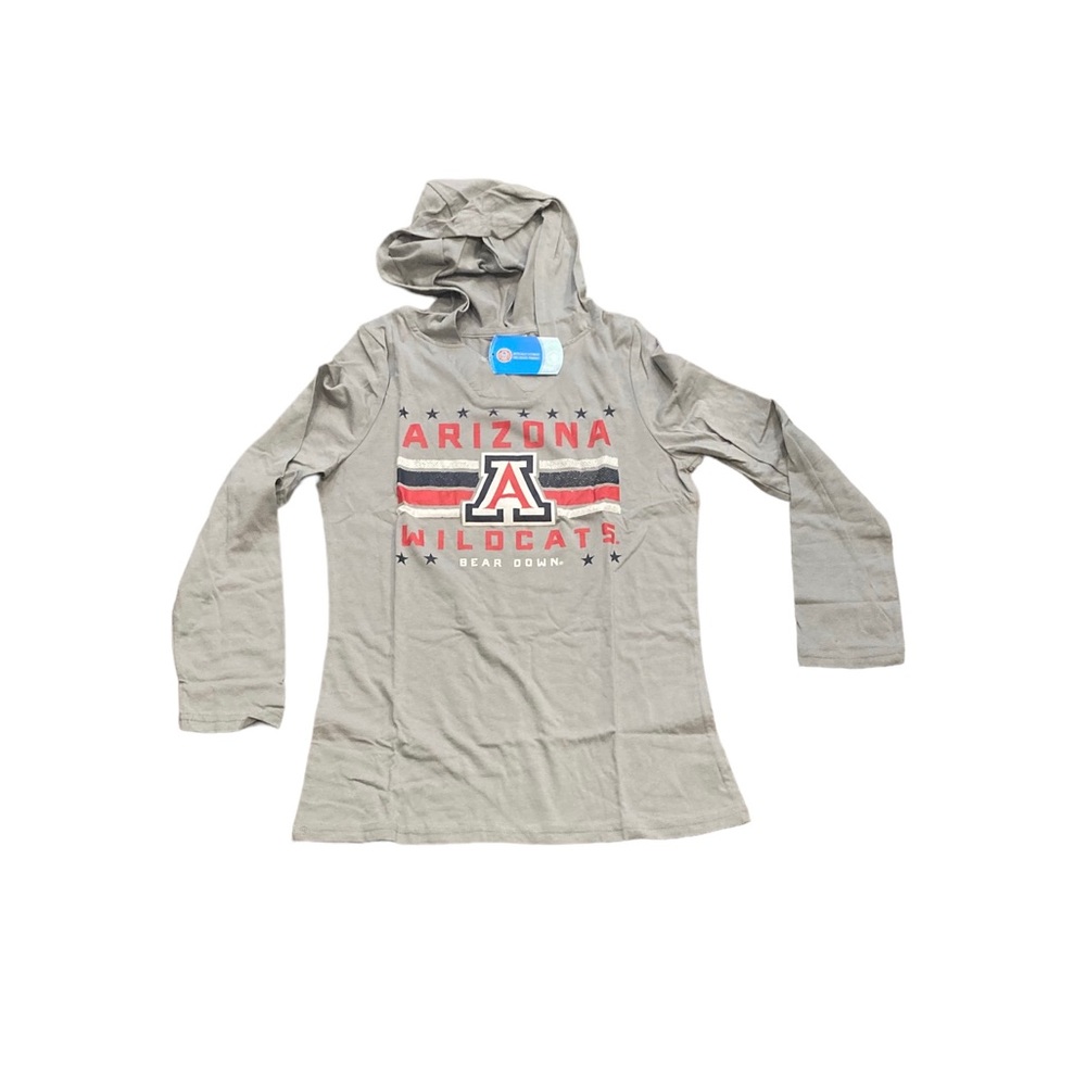 Arizona Wildcats Women’s Stripes Long Sleeve Pullover Hoodie